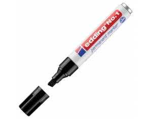 Marker permanentni 1-5 mm klinasti vrh Edding No.1 crni