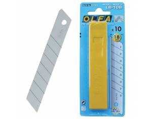 Nož za skalpel 18 mm pk10 Olfa LB-10B srebrni blister