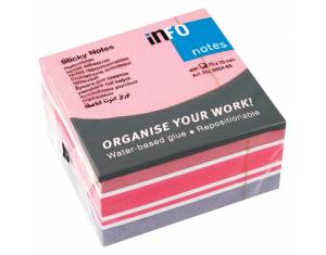 Blok samoljepljiv kocka 75x75 mm 400L Global Notes 5654-69 sortirano