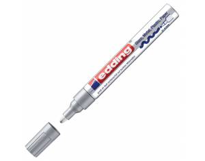 Marker permanentni sjajni lakirajući 2-4 mm Edding 750 srebrni