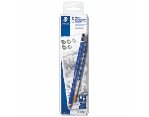 Olovka grafitna pk5+kist u metalnoj kutiji Mars Lumograph aquarell DesignJourney Staedtler 100A G6!!