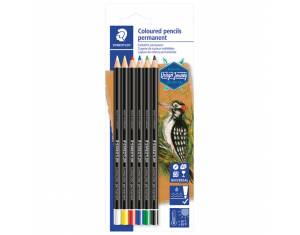 Olovka specijalna permanentna Glasochrom Design Journey pk6 Staedtler 10820BK6-C sortirano blister