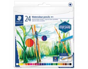 Boje drvene-vodene  24boje Aquarell Design Journey Staedtler 14610C C24 blister