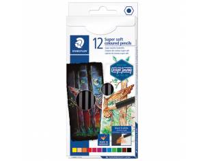 Boje drvene  12boja Super Soft black Design Journey Staedtler 149C C12 blister
