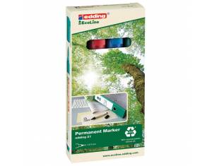Marker permanentni 1,5-3 mm okrugli vrh EcoLine Edding 21-4boje