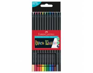 Boje drvene  12boja trokutaste Black Edition Faber-Castell 116412 blister