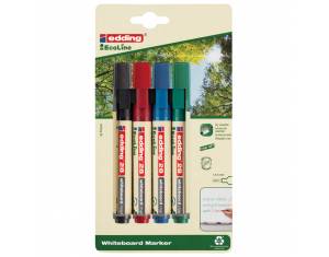 Marker za bijelu ploču 1,5-3mm EcoLine Edding 28 4boje blister