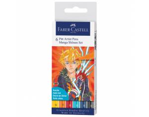 Flomaster Pitt artist  6boja Manga Shonen Faber-Castell 167157 blister