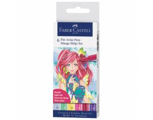 Flomaster Pitt artist  6boja Manga Shojo Faber-Castell 167155 blister