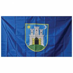 Zastava grad Zagreb 100x200 cm MESH vanjska-bez resica!!