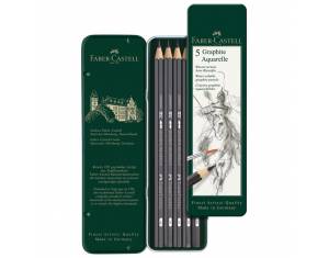 Olovka grafitna pk5 u metalnoj kutiji Aquarelle Faber-Castell 117805