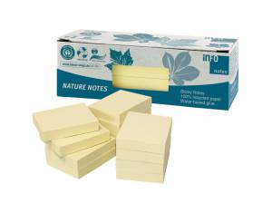 Blok samoljepljiv  40x50 mm 12x100L Nature Global Notes 5653-11box žuti