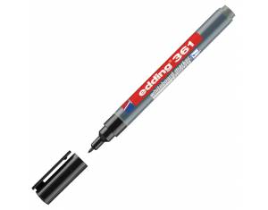 Marker za bijelu ploču 1 mm Edding 361 crni