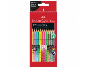 Boje drvene  12boja Grip 2001 (neon+metalik+pastel) Faber-Castell 201569 blister