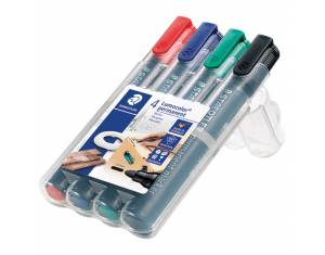 Marker permanentni 2mm pk4 Lumocolor Staedtler 352 WP4