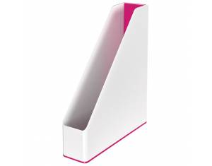 Stalak za spise okomit plastičan Wow Leitz 53621023 -NL bijelo-roza