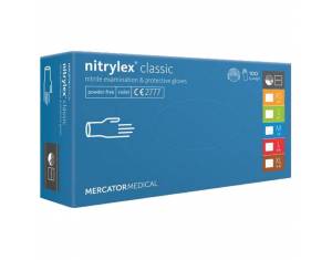 Pribor za čišćenje-rukavice nitril-bez pudera nitrylex classic pk100 plave XL