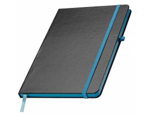 Notes A5 crte 80L šamoa s gumicom Cuxhaven crno/svijetloplavi