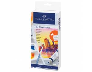 Boja vodena u tubi 9ml 12boja+paleta Creative Studio Faber-Castell 169612 blister