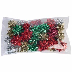 Mašna ukrasna samoljepljiva 75 mm Mexico metallic traditional Prasent 78840-099 sortirano