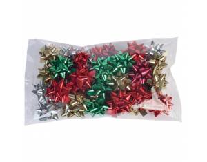 Mašna ukrasna samoljepljiva 75 mm Mexico metallic traditional Prasent 78840-099 sortirano