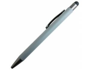 Olovka kemijska metalna gumirana+touch pen YFA 2665C Bergen sivo/antracit