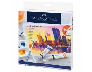 Boja vodena u tubi 9ml 24boje+paleta+kist Creative Studio Faber-Castell 169624 blister