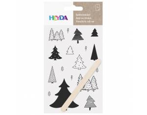 Naljepnice ukrasne Borovi Heyda 20-37809 39 crne blister!!