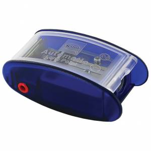 Šiljilo metalno 4rupe-za olovke i 2 mm tehničke Automatic AS2M KUM.1053121 plavo/prozirno