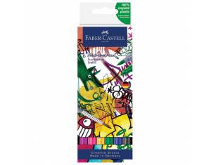 Marker obostrani akvarel  6boja Graffiti Goldfaber Faber-Castell 164525 sortirano blister