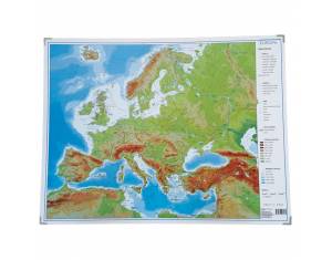 Mapa stolna Europe obostrana 64x49cm plastificirana Trsat 1873