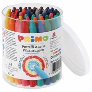 Boje voštane 48boja pvc čaša Primo 0503PC48E