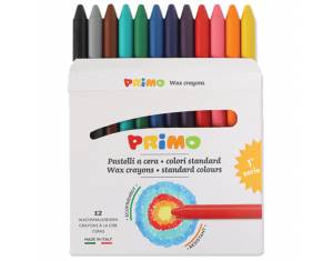 Boje voštane 12boja kartonska kutija Primo 0501PC12E blister
