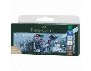 Set Pitt artist brush B  6boja Winterlude Faber-Castell 167176 blister