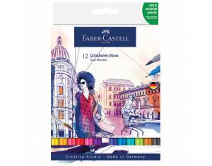 Marker obostrani akvarel 12boja Goldfaber Faber-Castell 164612 sortirano blister