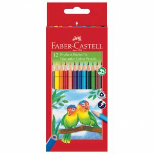 Boje drvene 12boja trokutaste Faber-Castell 120523 blister