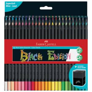 Boje drvene 50boja trokutaste Black Edition Faber-Castell 116450 blister