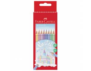 Boje drvene  10boja pastel Faber-Castell 111211 blister