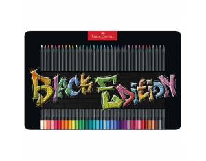 Boje drvene  36boja metalna kutija Black Edition Faber-Castell 116437