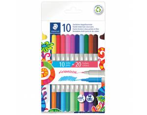 Flomaster školski  20boja obostrani pk10 Staedtler 3280 C10