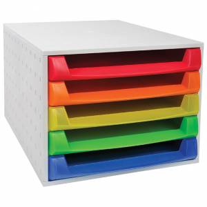 Kutija s 5 ladica (sort boje) Linicolor Exacompta 221098D siva