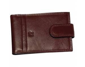 Etui za kartice/vizitke s gumbom koža Pierre Cardin 2127LB01 smeđi