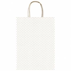 Vrećice ukrasne 36x41x12 cm točkice Rex-Saul Sadoch SDF36-249D bijele!!