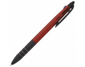 Olovka kemijska trobojna grip+touch pen Bogota crvena!!