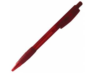 Olovka kemijska grip YC05-2 Plzen prozirno crvena