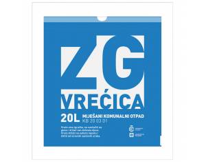 Vrećica ZG za miješani komunalni otpad 20L pk10