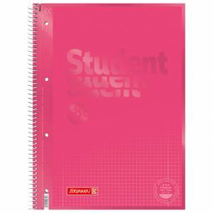 Blok kolegij A4 karo 80L perforacija+4rupe Color Code Brunnen 10-67928 125 roza