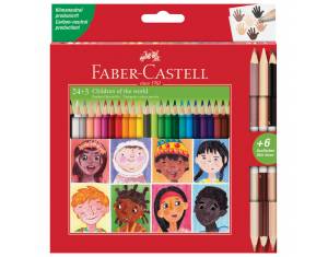 Boje drvene  24boje trokutaste+3boje drvene obostrane Skin Faber Castell 511515 blister