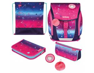 Torba školska anatomska 4/1 Filolight Pink Stars Herlitz 50043187