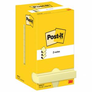 Blok samoljepljiv "Z" 76x76 mm 12x100L Post-it 3M.R330 žuti